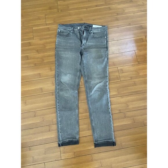 Mens Rag & Bone Fit 2 Slim Fit Jeans 30x32 - Greyson Grey - Picture 2 of 8